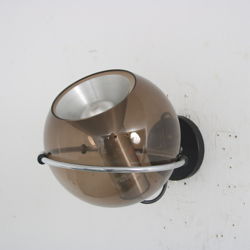 Vintage "Globe" wall lamp by Frank Ligtelijn for Raak, Netherlands 1960s