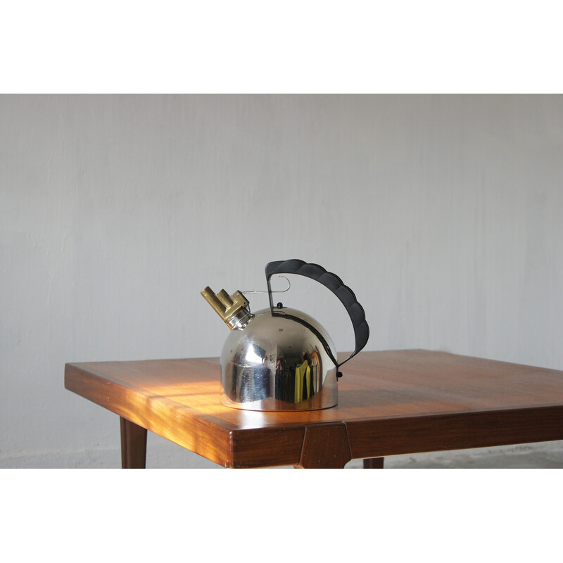 Vintage Melodic kettle with brass by Richard Sapper, 1984