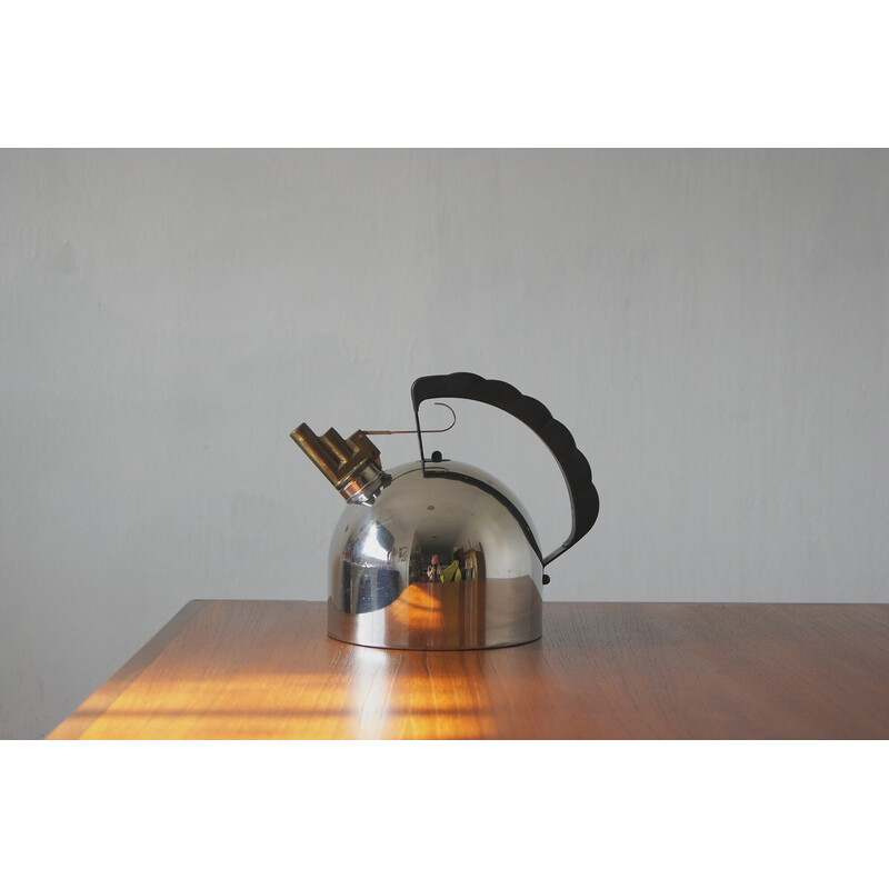Vintage Melodic kettle with brass by Richard Sapper, 1984
