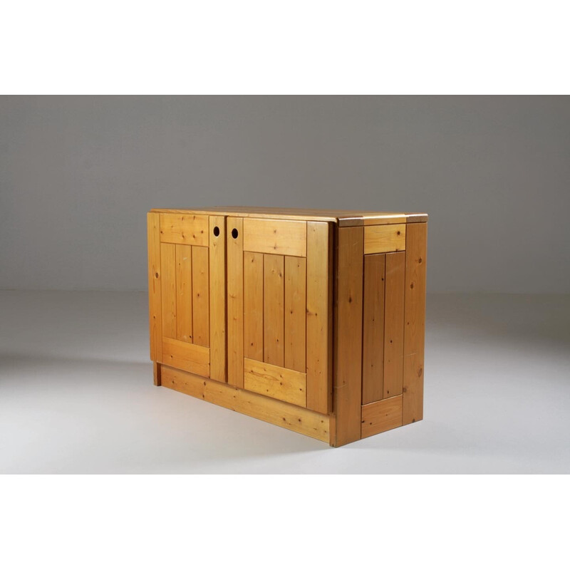 Vintage pine sideboard, Charlotte Perriand selection for Les Arcs, France 1960