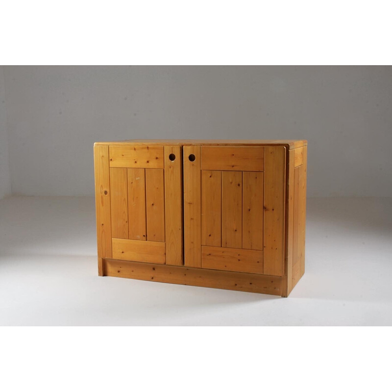 Vintage pine sideboard, Charlotte Perriand selection for Les Arcs, France 1960