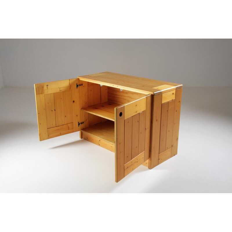 Vintage pine sideboard, Charlotte Perriand selection for Les Arcs, France 1960