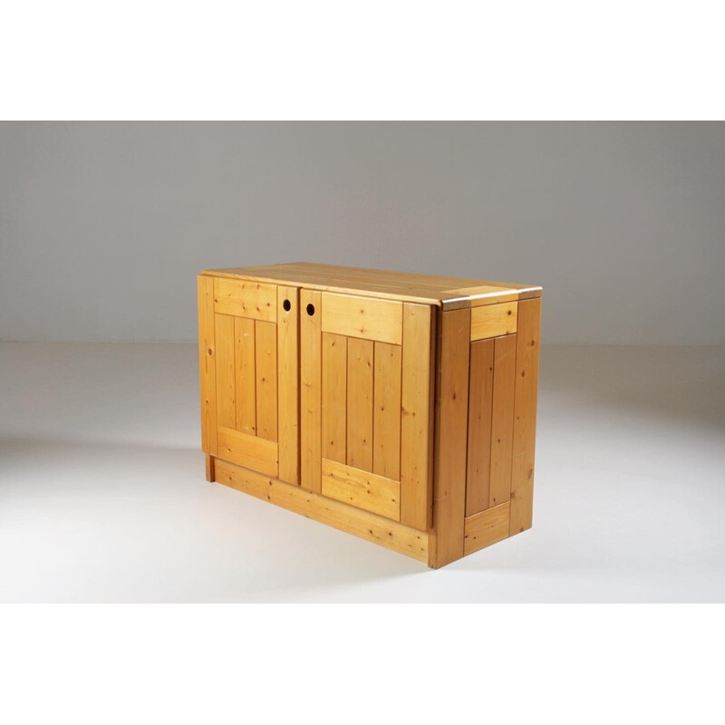 Vintage pine sideboard, Charlotte Perriand selection for Les Arcs, France 1960