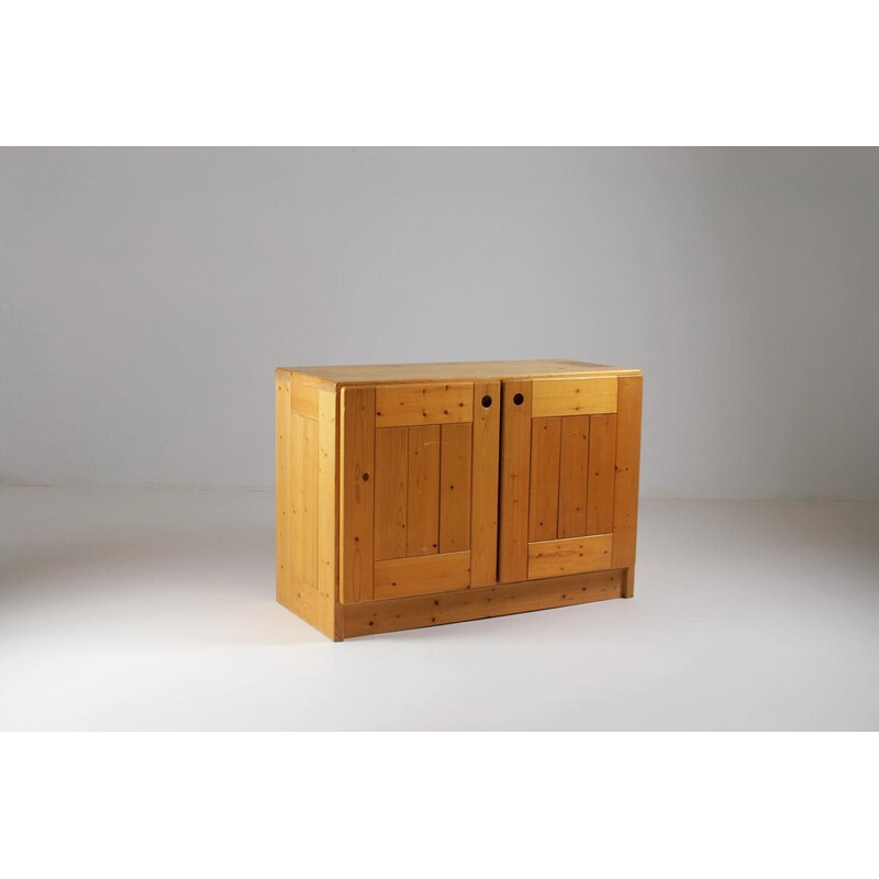 Vintage pine sideboard, Charlotte Perriand selection for Les Arcs, France 1960