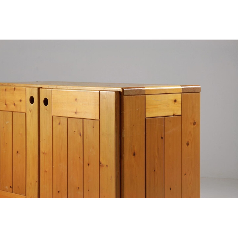 Credenza vintage in pino, selezione Charlotte Perriand per Les Arcs, Francia 1960