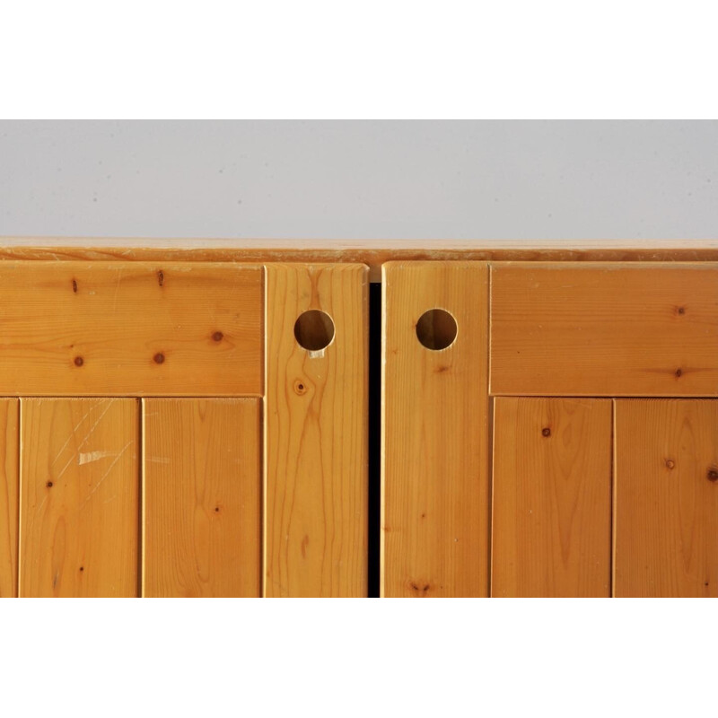 Credenza vintage in pino, selezione Charlotte Perriand per Les Arcs, Francia 1960