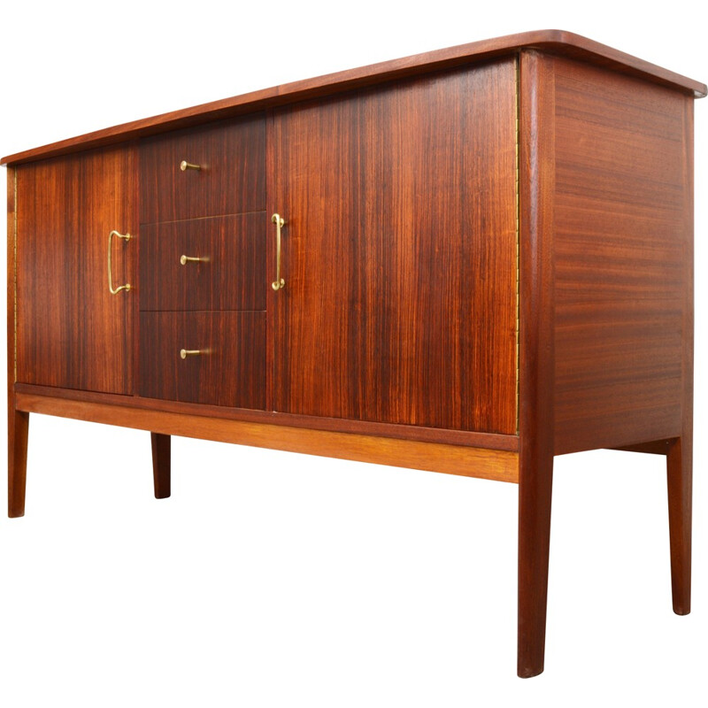 Mid-Century Teak and Rosewood Sideboard Vanson 1960