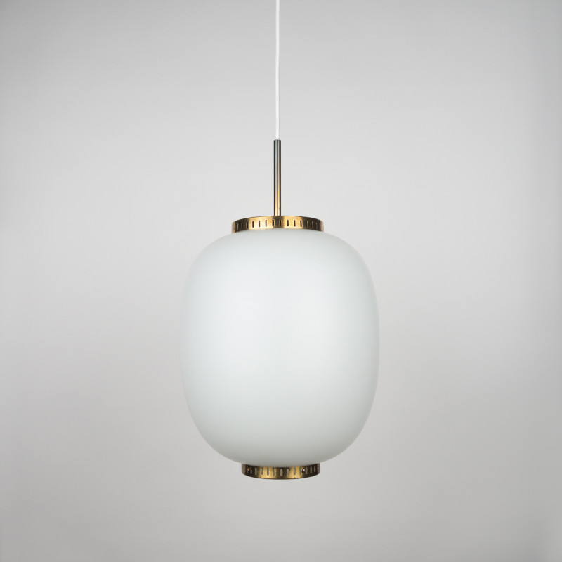Kina vintage pendant lamp by Bent Karlby for Lyf, 1946s