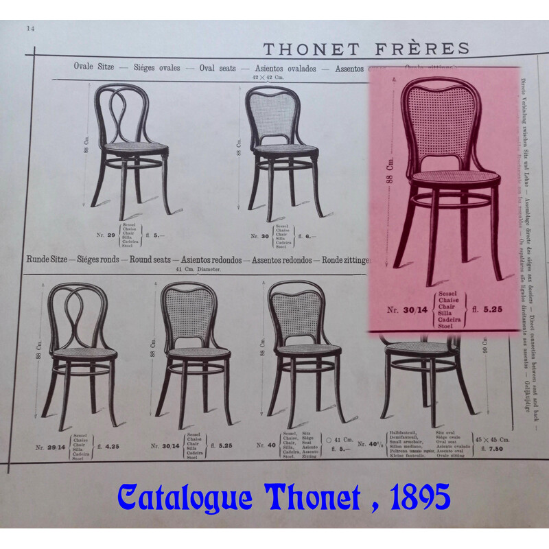 Chaise vintage pour Thonet, 1885-1990