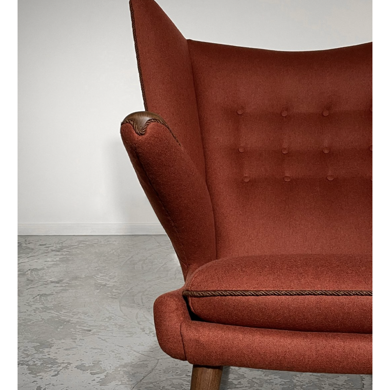 Papa Bear Pp19 vintage fauteuil van Hans J Wegner voor A.P. Stolen, 1950