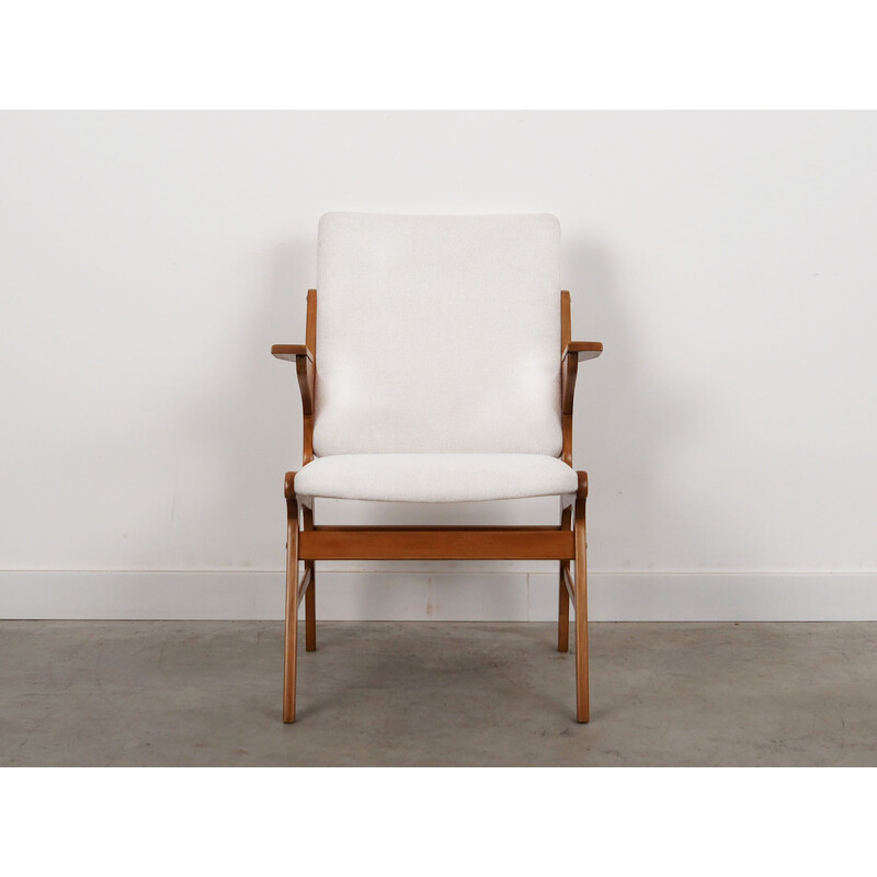 Vintage Scandinavian beechwood armchair by Arne Hovmand Olsen for A. R. Klingenberg and Son, 1960s