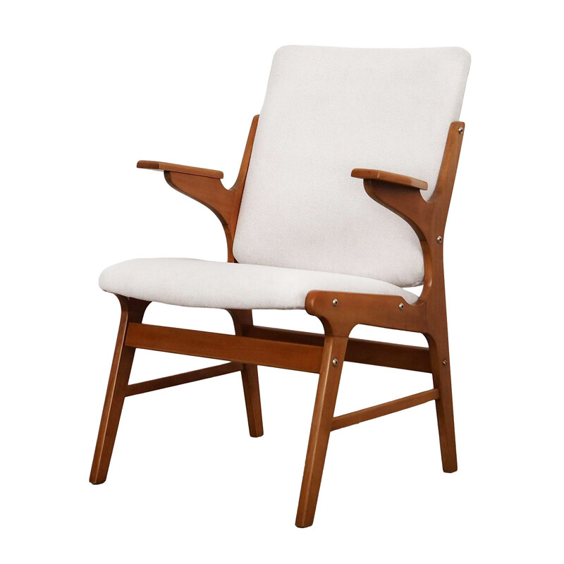 Vintage Scandinavian beechwood armchair by Arne Hovmand Olsen for A. R. Klingenberg and Son, 1960s