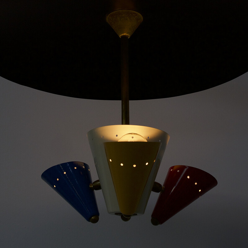 Lámpara de suspensión de Stilnovo Italia - 1950