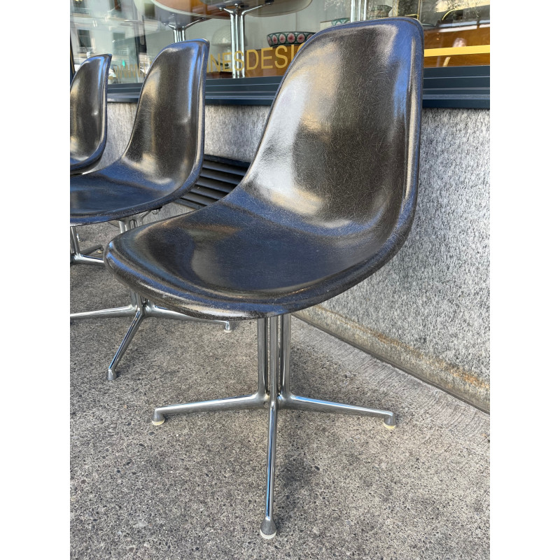 Lot de 6 chaises vintage La Fonda par Eames pour Herman Miller, 1970