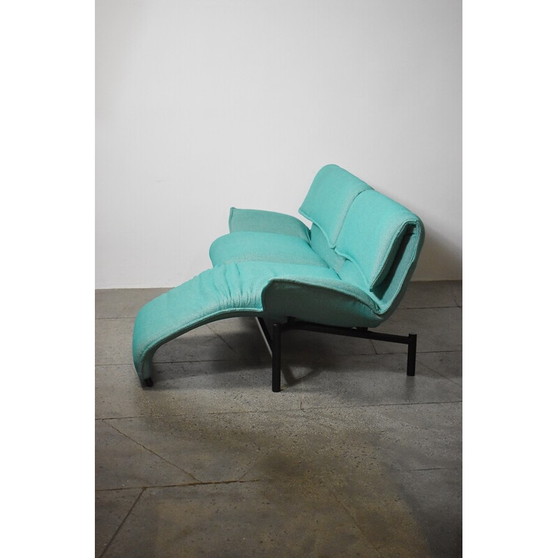 Vintage Veranda two seater sofa by Vico Magistretti for Cassina, 1980s