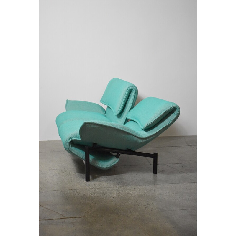 Vintage Veranda two seater sofa by Vico Magistretti for Cassina, 1980s