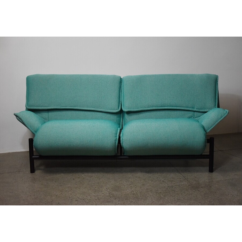 Vintage Veranda two seater sofa by Vico Magistretti for Cassina, 1980s