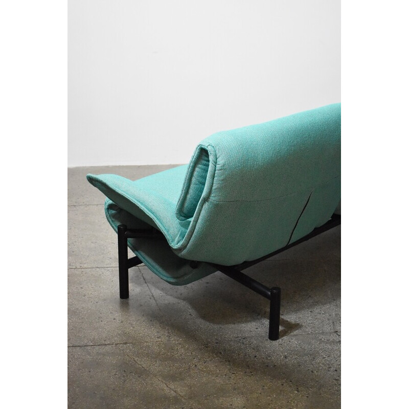 Vintage Veranda two seater sofa by Vico Magistretti for Cassina, 1980s