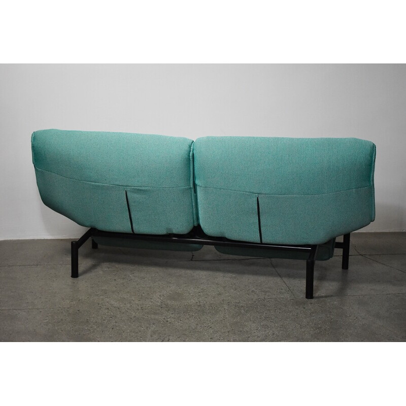 Vintage Veranda two seater sofa by Vico Magistretti for Cassina, 1980s