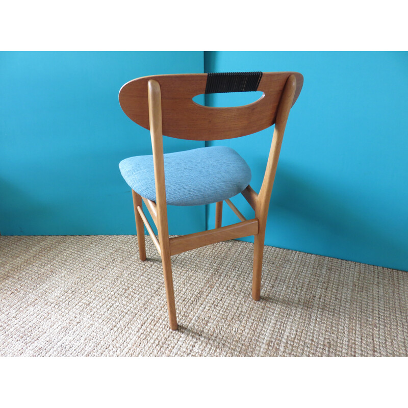 6 danish oakwood chairs - 1950s