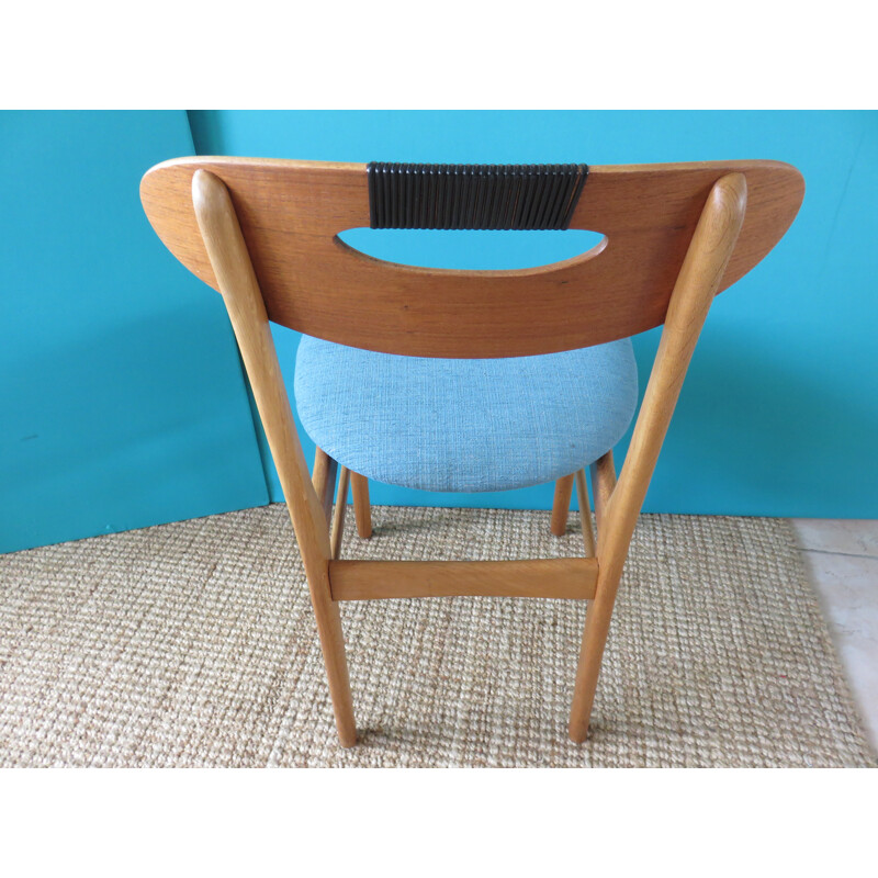 6 danish oakwood chairs - 1950s