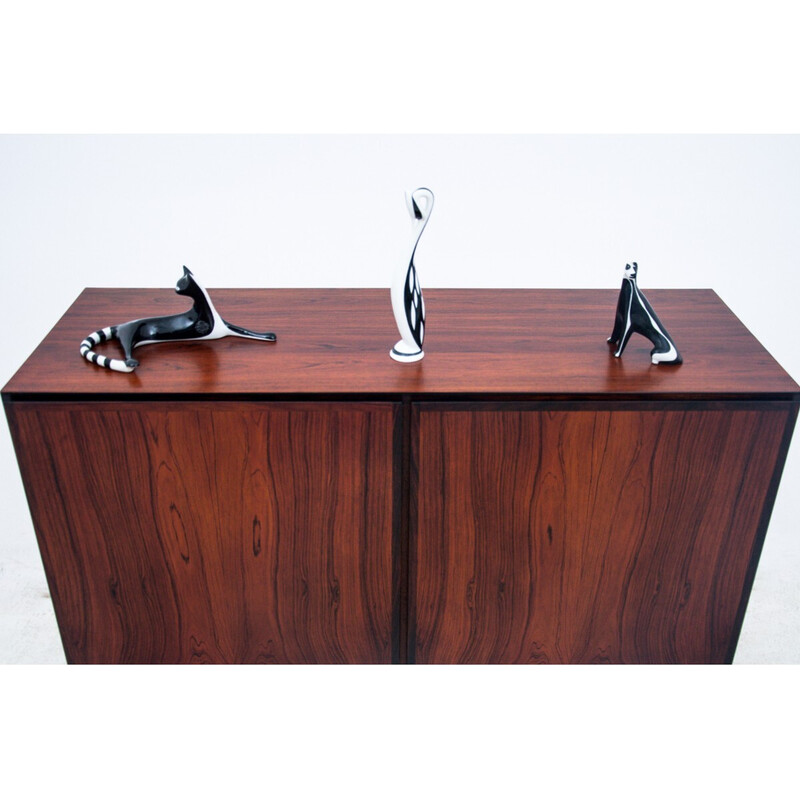 Vintage rosewood highboard by Gunni Omann, Denmark 1960s