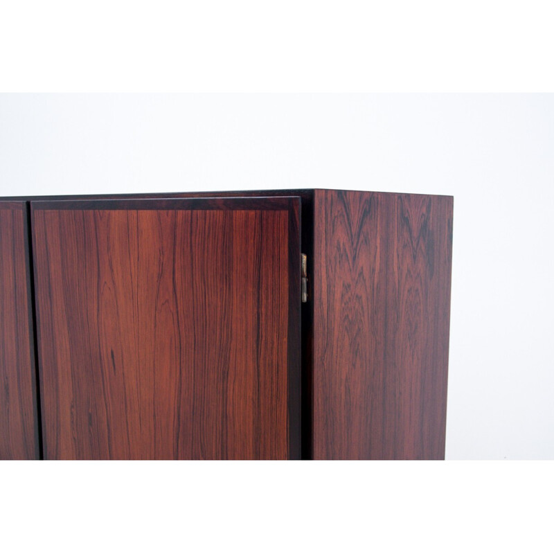 Vintage rosewood highboard by Gunni Omann, Denmark 1960s