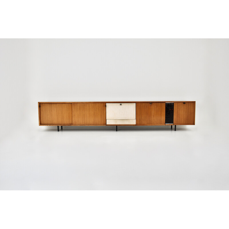 Vintage sideboard with 2 sliding doors by Florence Knoll Bassett for Knoll Inc, 1960s