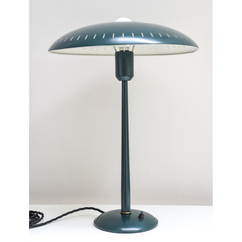 Lampe de table vintage en métal par Louis Kalff pour Phillips, 1950