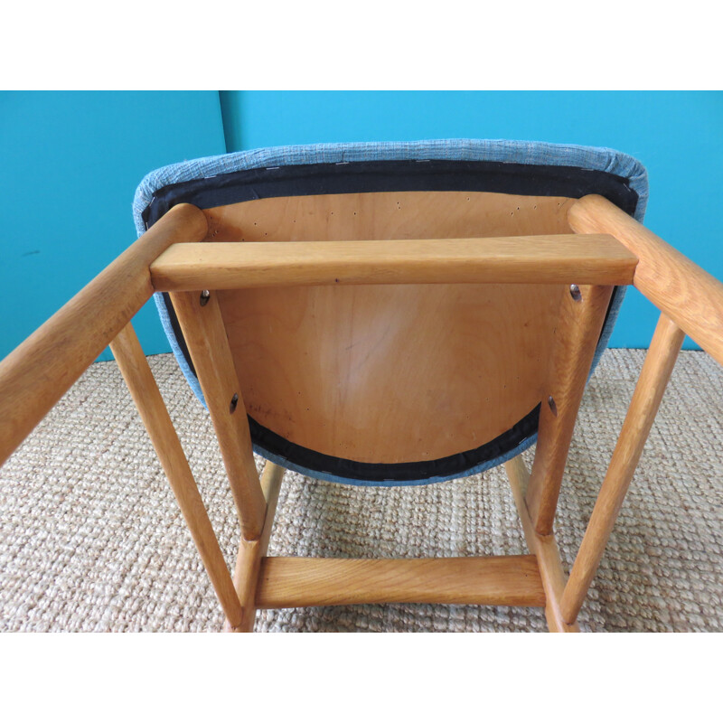 6 danish oakwood chairs - 1950s
