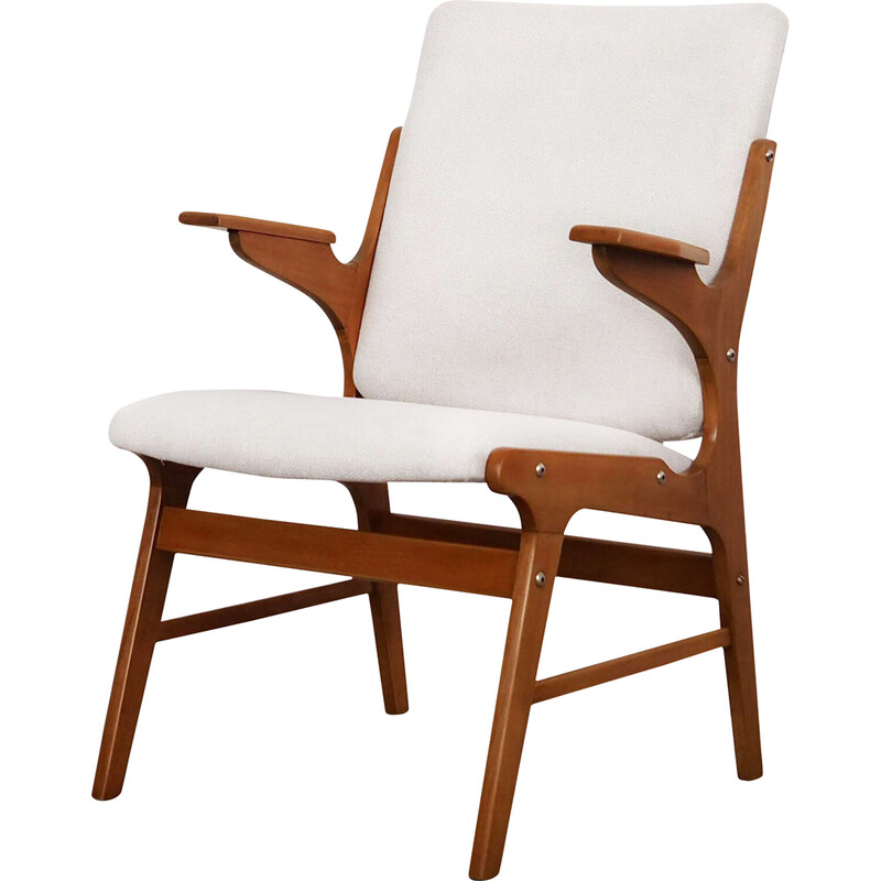 Vintage Scandinavian beechwood armchair by Arne Hovmand Olsen for A. R. Klingenberg and Son, 1960s