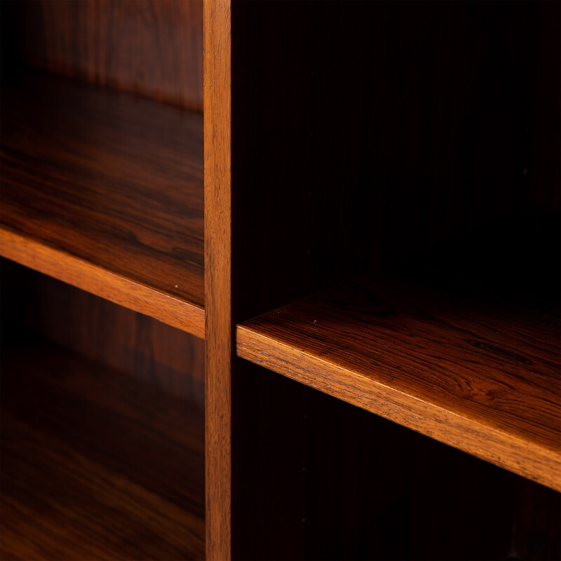 Vintage rosewood bookcase by D and R Møbelfabrik, 1960s