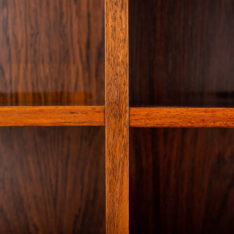 Vintage rosewood bookcase by D and R Møbelfabrik, 1960s