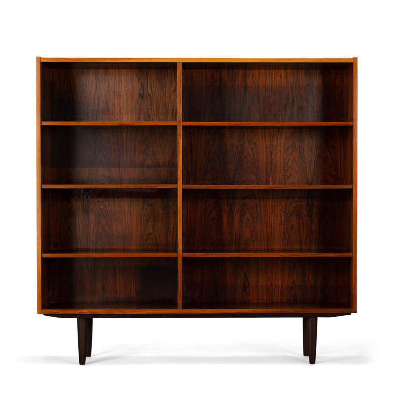 Vintage rosewood bookcase by D and R Møbelfabrik, 1960s