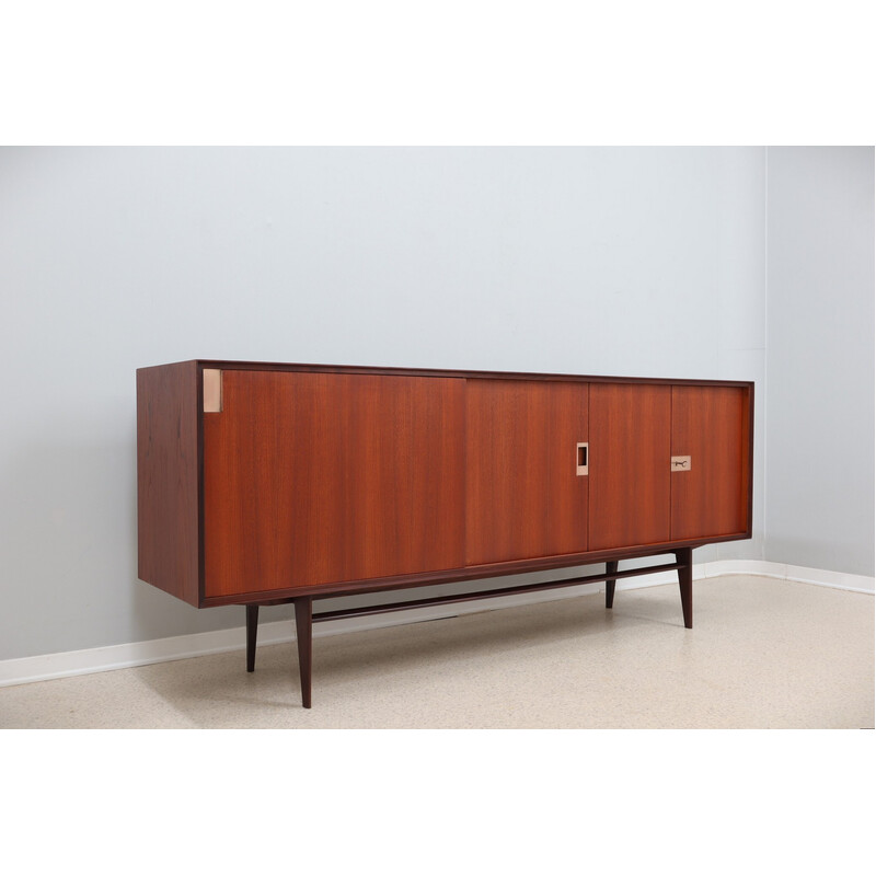 Mid century teak sideboard by E. Palutari for Vittorio Dassi, 1950s