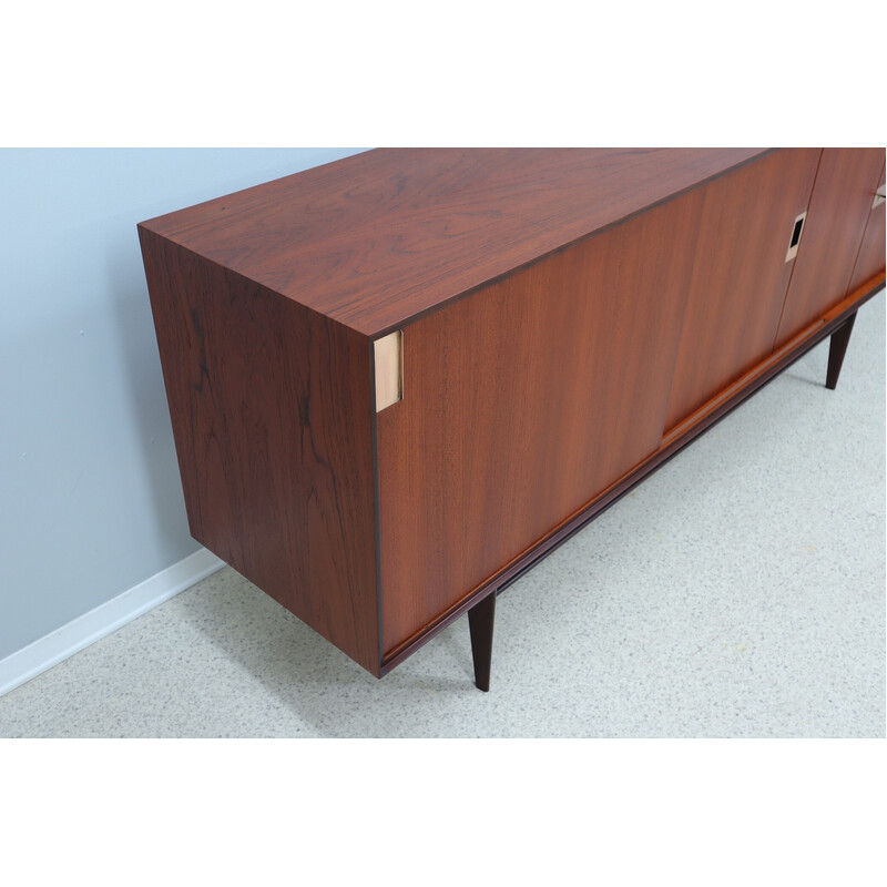 Credenza in teak di metà secolo di E. Palutari per Vittorio Dassi, 1950