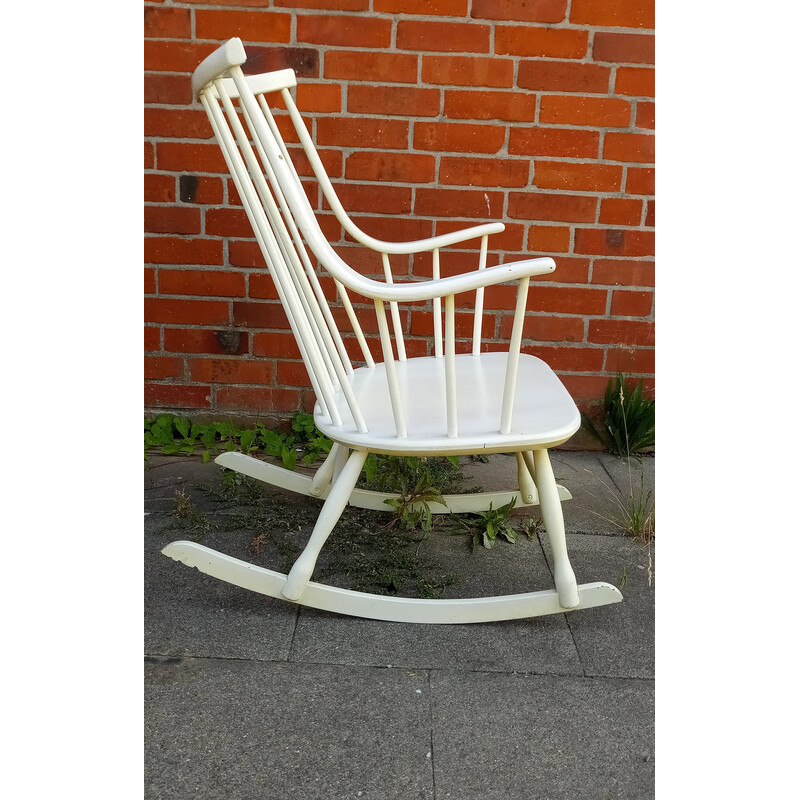 Swedish vintage rocking chair by Lena Larsson for Nesto