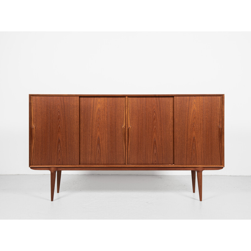 Mid century Danish highboard in teak model 19 by Omann Jun, 1960s