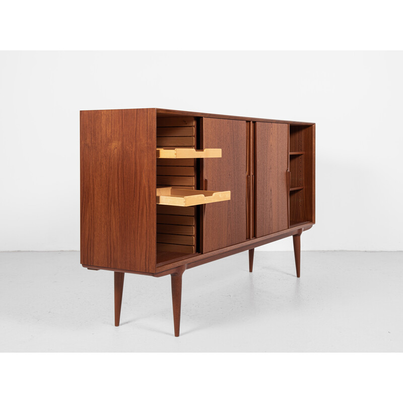 Mid century Danish highboard in teak model 19 by Omann Jun, 1960s