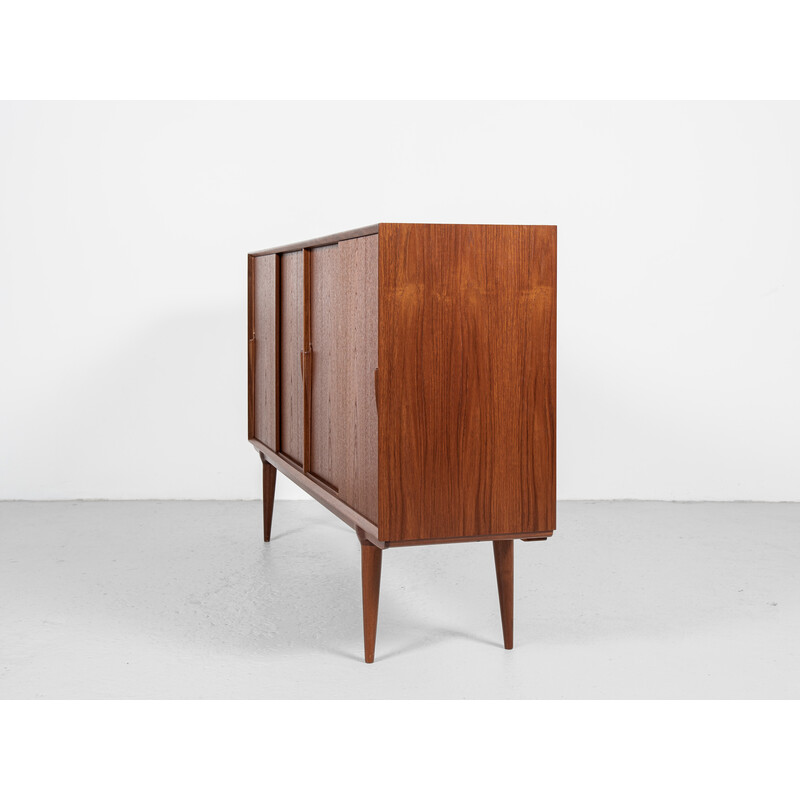 Mid century Danish highboard in teak model 19 by Omann Jun, 1960s