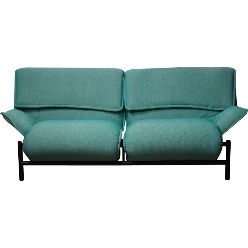 Vintage Veranda two seater sofa by Vico Magistretti for Cassina, 1980s