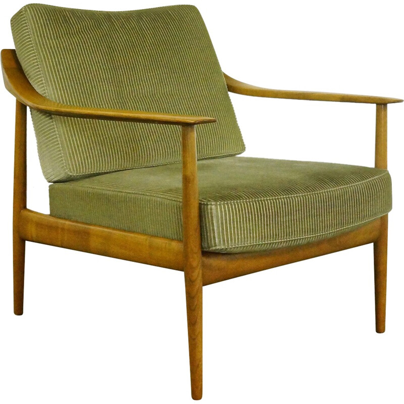 Knoll Antimott armchair in cherrywood, Wilhelm KNOLL - 1960s