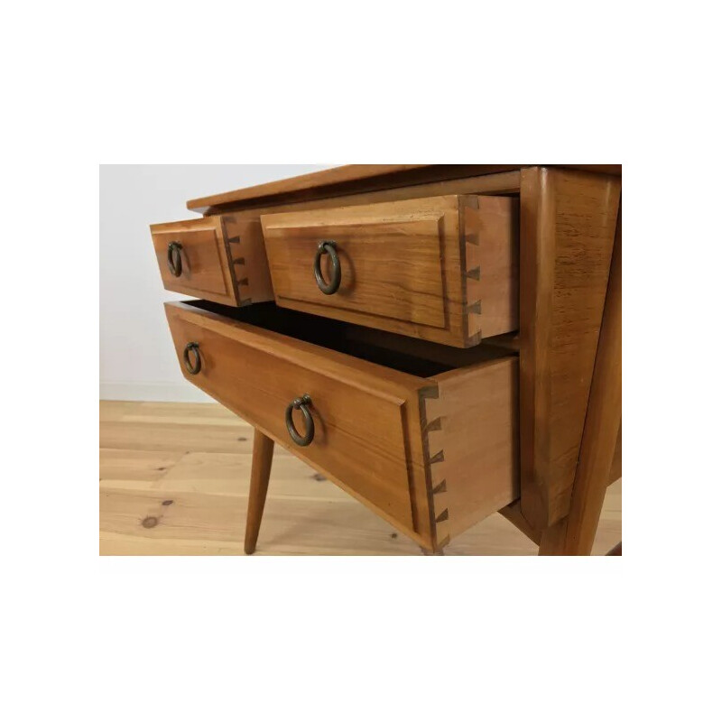 Vintage Scandinavian console in solid wood