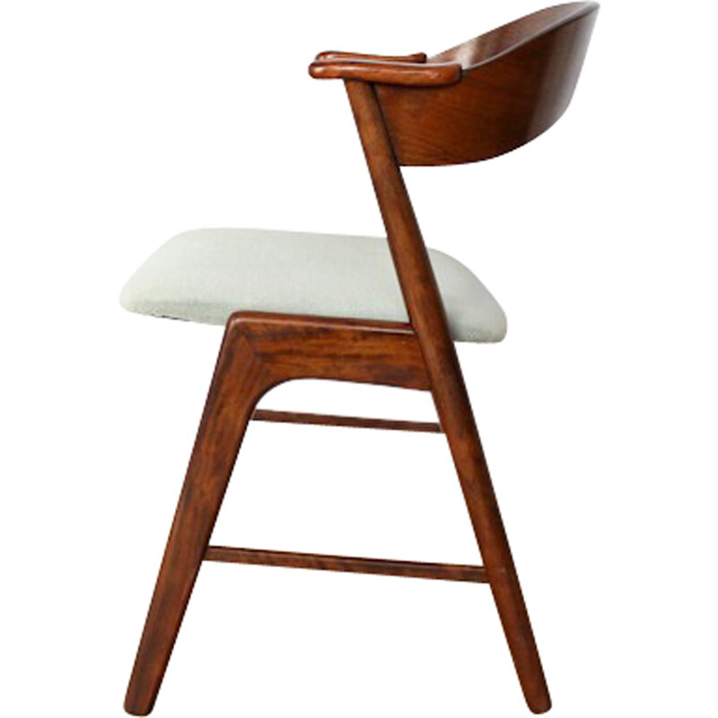 Table chair with chestnut armrests "Kai Kristiansen" 1950s