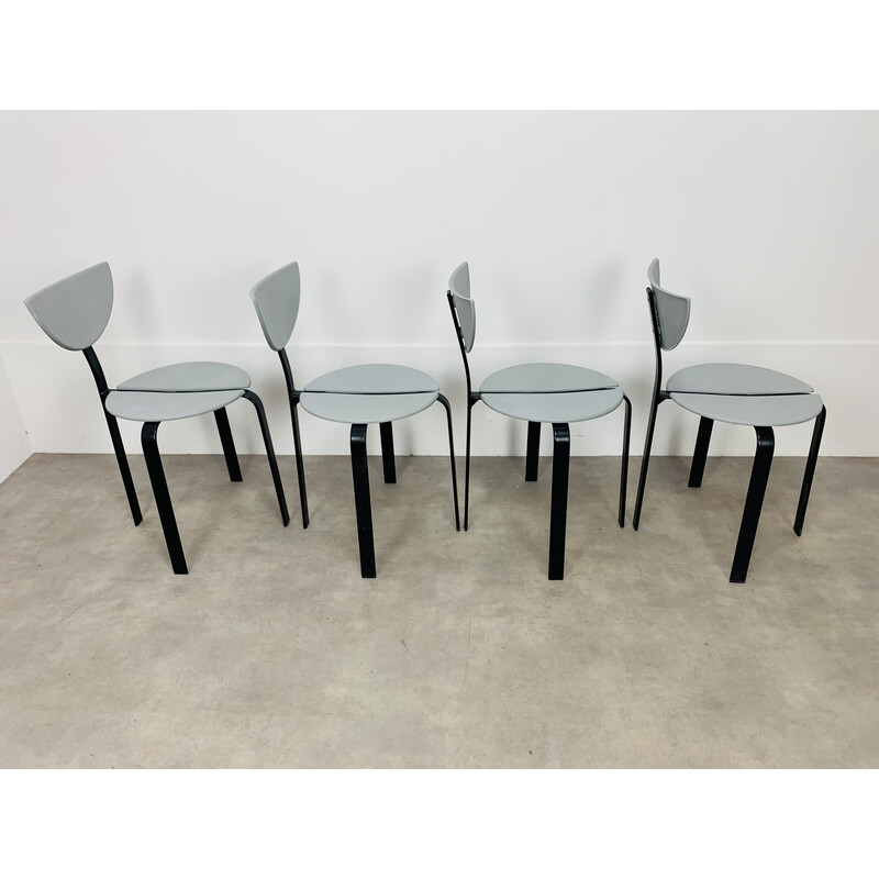 Serie von 4 Vintage-Stühlen von Niels Gammelgaard und Lars Mathiasen für Bent Krogh, 1980