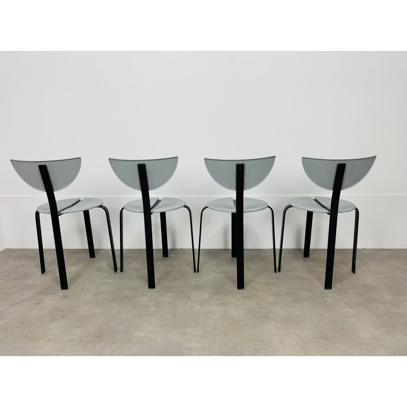 Set of 4 vintage chairs by Niels Gammelgaard and Lars Mathiasen for Bent Krogh, 1980s