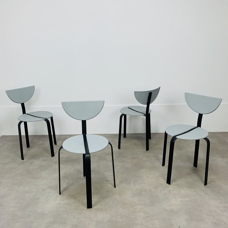 Conjunto de 4 cadeiras vintage de Niels Gammelgaard e Lars Mathiasen para Bent Krogh, 1980