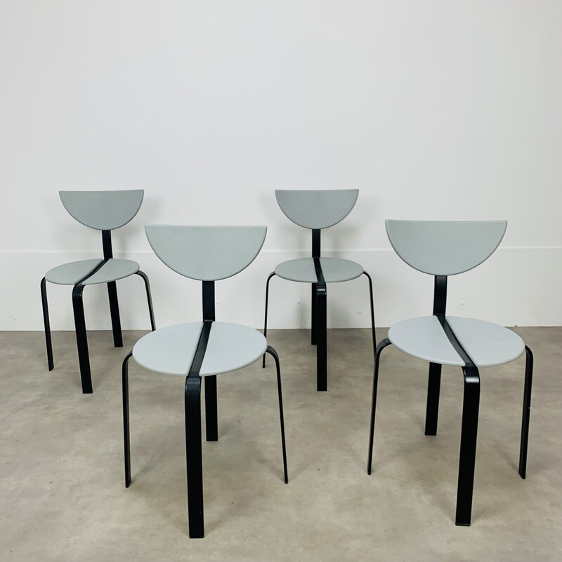 Serie von 4 Vintage-Stühlen von Niels Gammelgaard und Lars Mathiasen für Bent Krogh, 1980