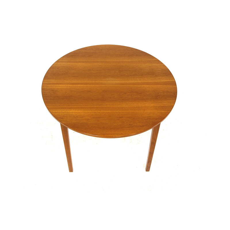 Tavolo vintage in teak con 2 prolunghe, Svezia 1960