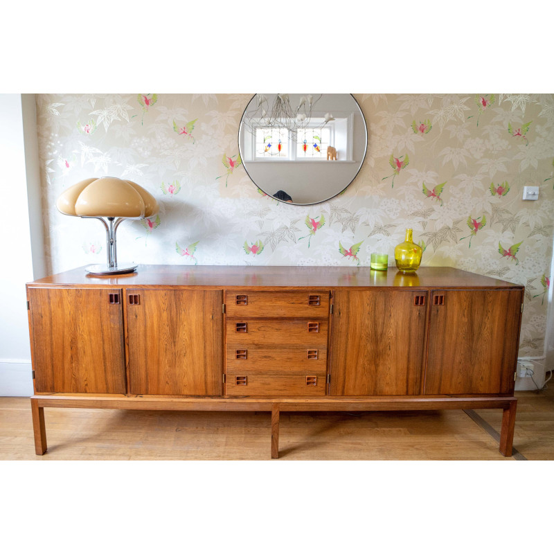 Vintage rosewood sideboard by Johannes Andersen for Bernhard Pedersen and Son, Denmark